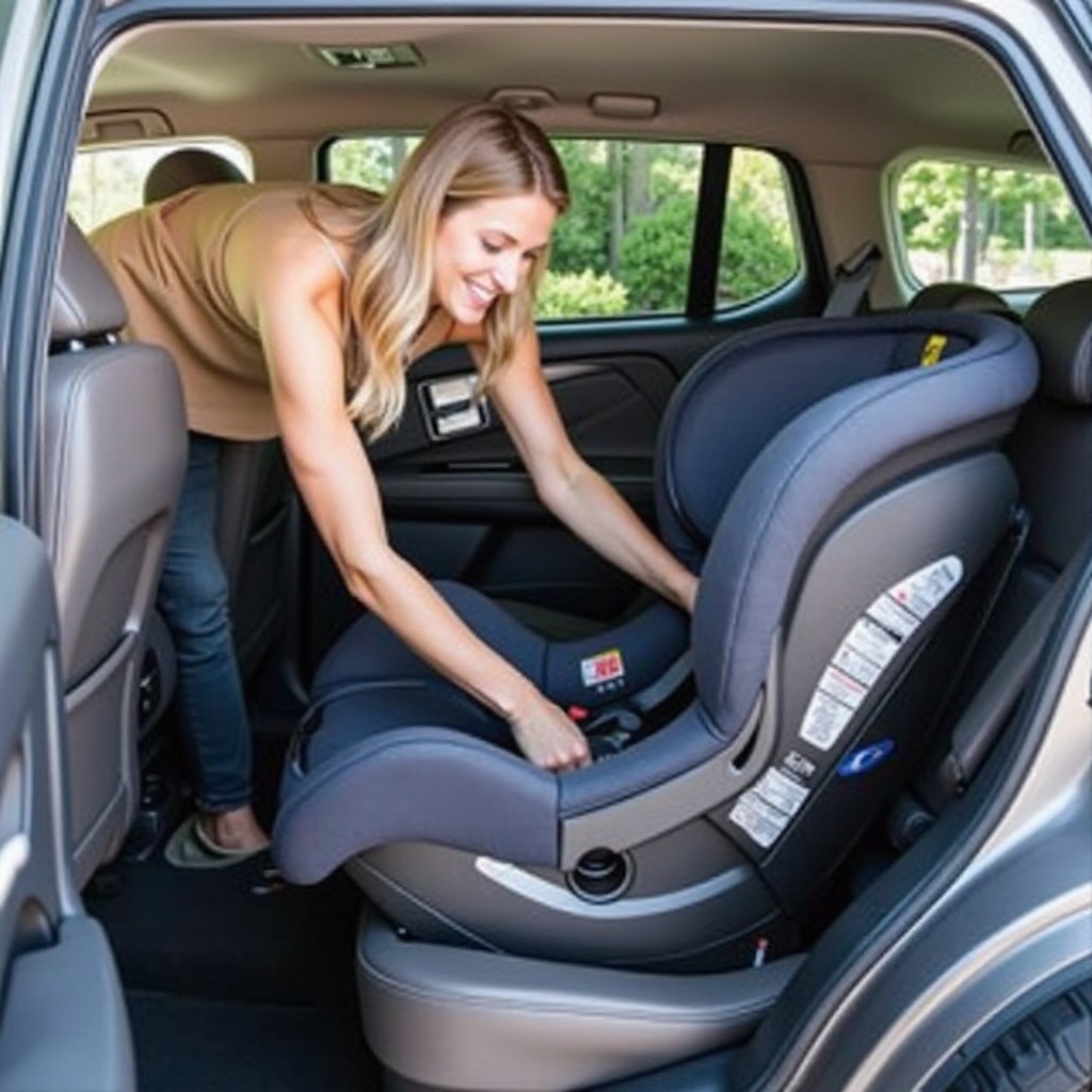 how to put car seat in car without base