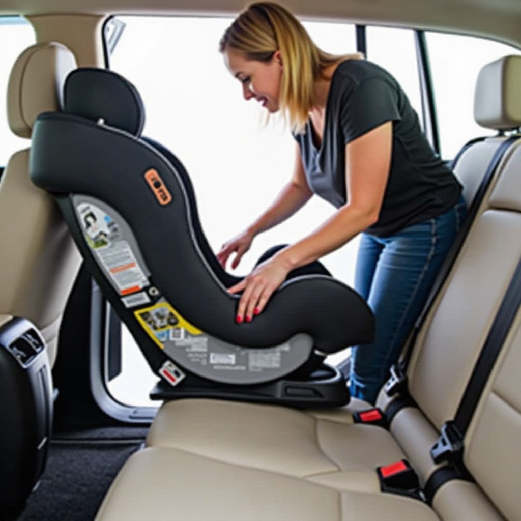 how to install car seat in middle seat