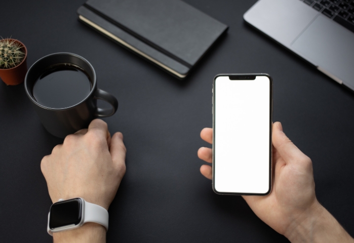Smartwatch And A Phone
